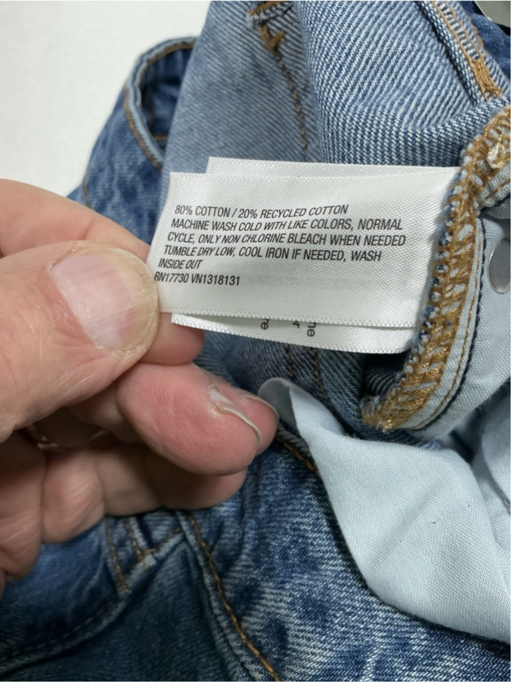 Womans NWT Wild Fable Baggy Blue Jeans Size 14 - Picture 6 of 7